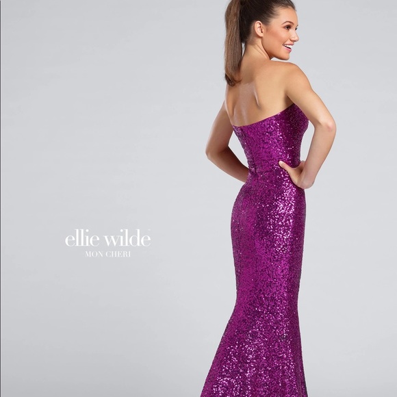 Ellie Wilde Sequin Gown - Picture 2 of 3
